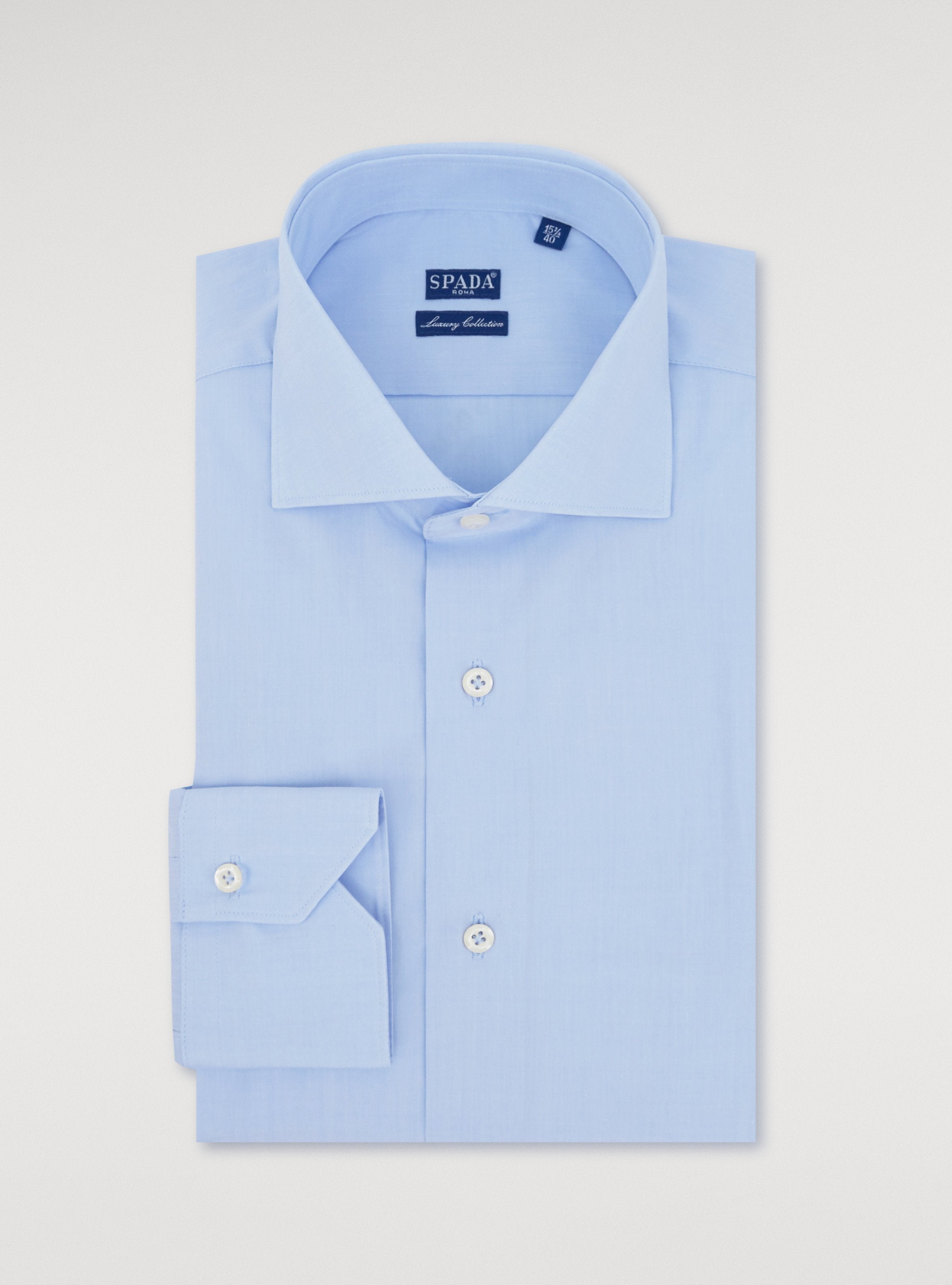 Camicia in cotone tinta unita