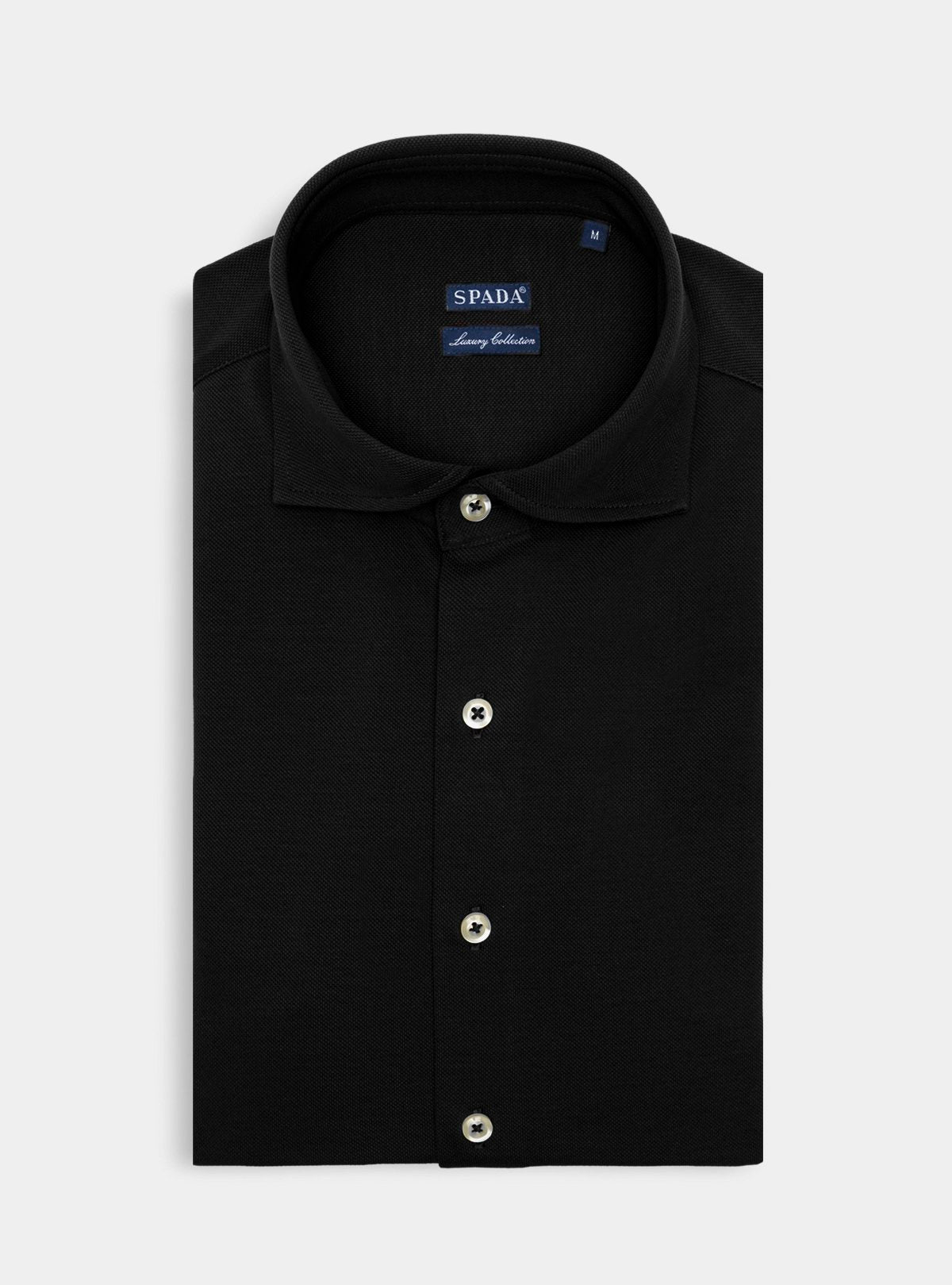 Polo camicia in cotone piquet.