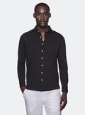 Polo camicia in cotone piquet.