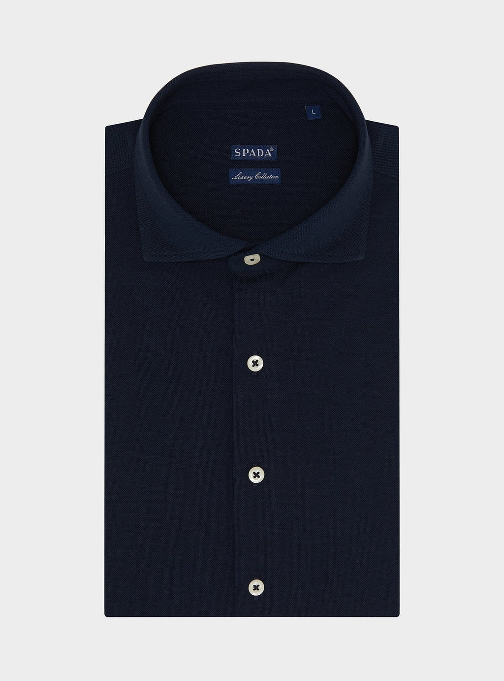 Polo camicia in cotone piquet.-2