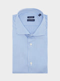 Shirt in pure cotton with check pattern and French collar