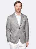 Patterned plaid jacket