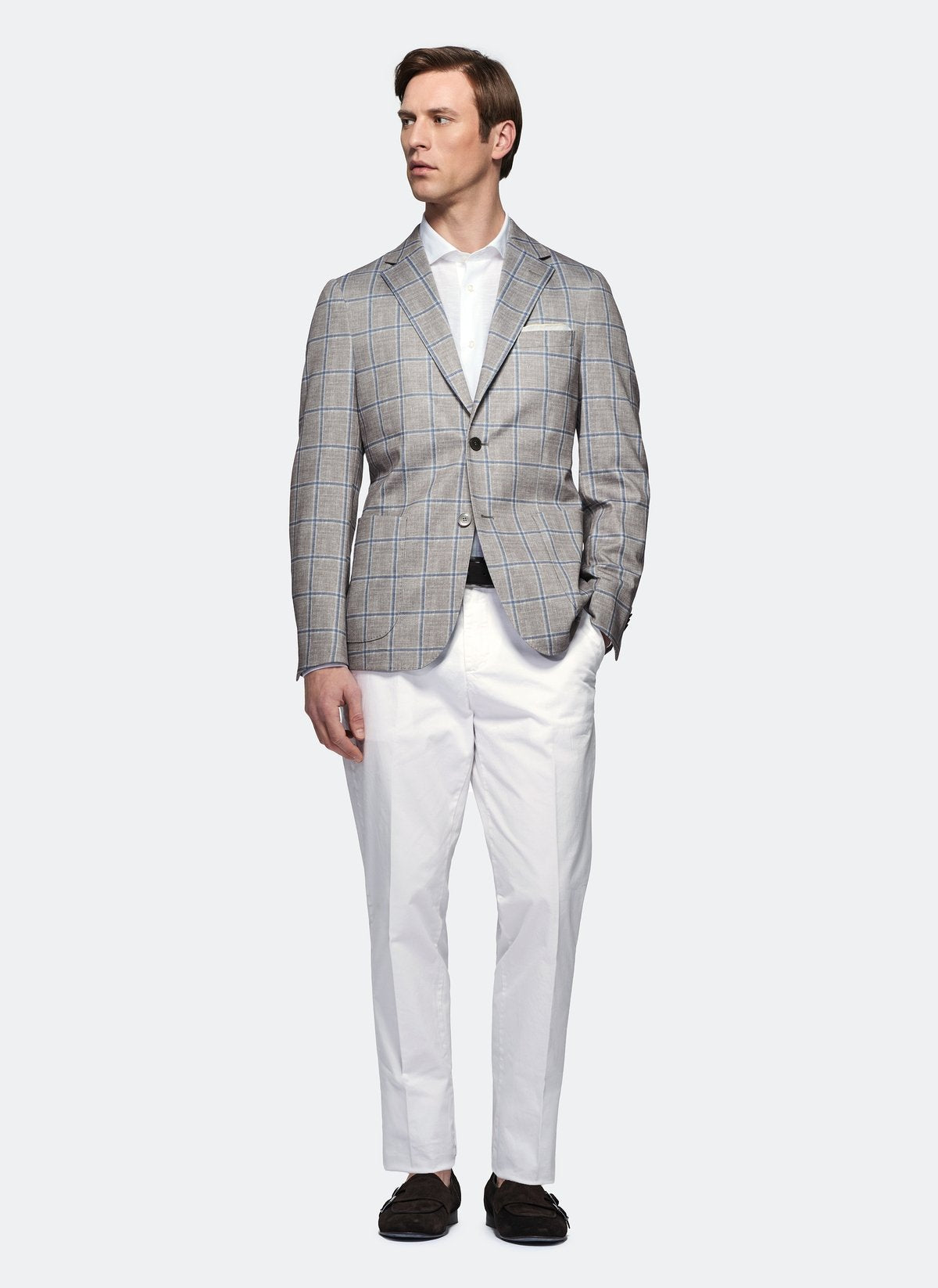 Patterned plaid jacket