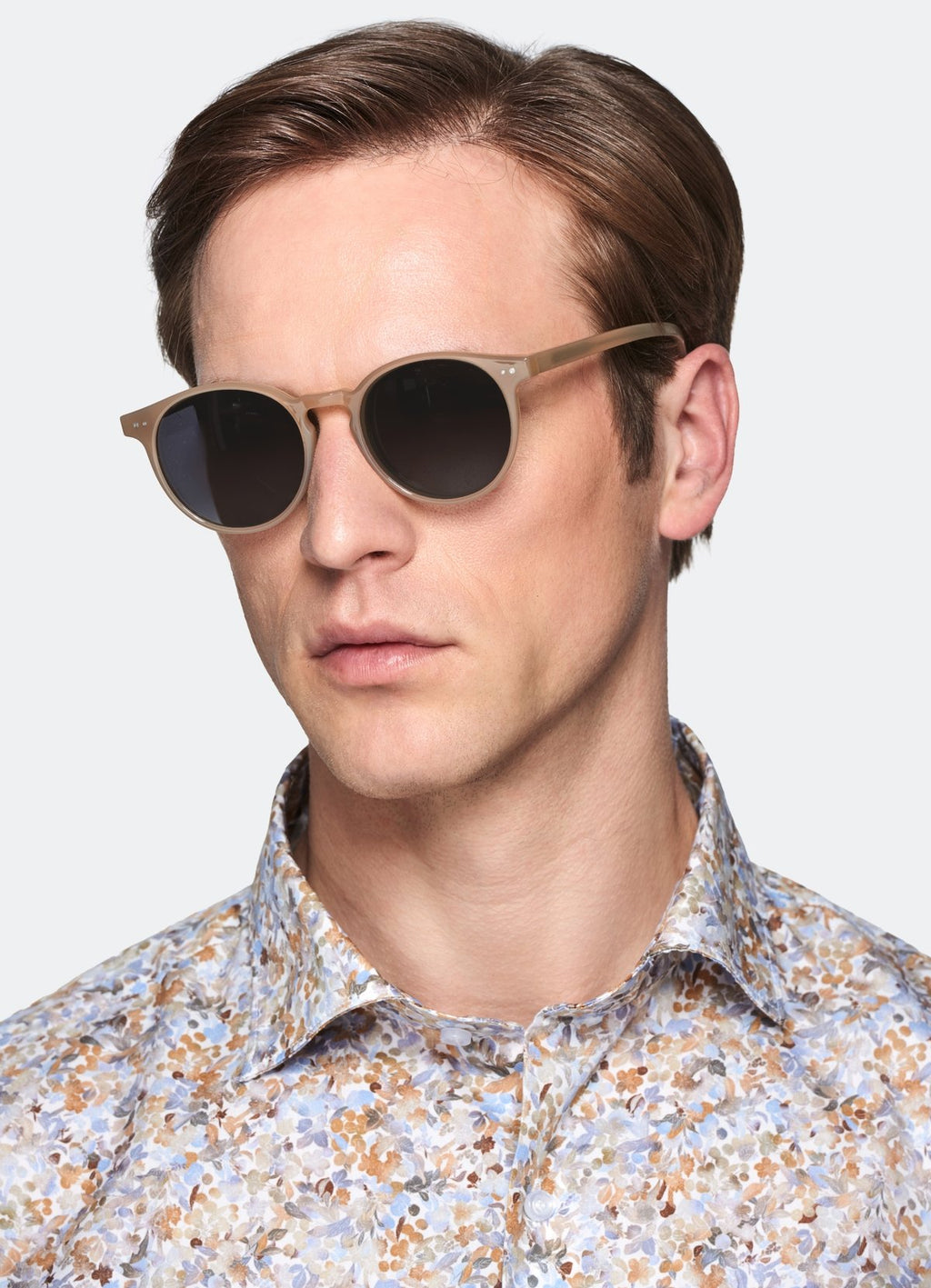 Camicia floreale in puro cotone