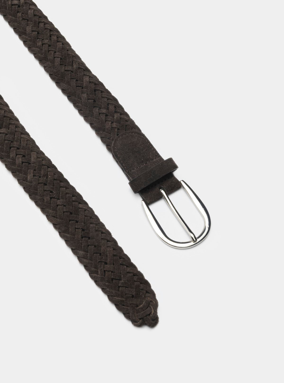 Suede braided belt